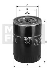 Масляный фильтр MANN-FILTER WP928/81