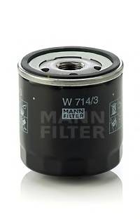Масляный фильтр MANN-FILTER W714/3