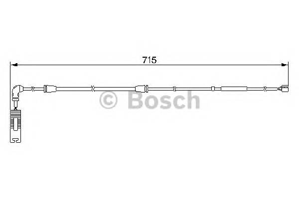 Задний датчик износа BOSCH 1987474946