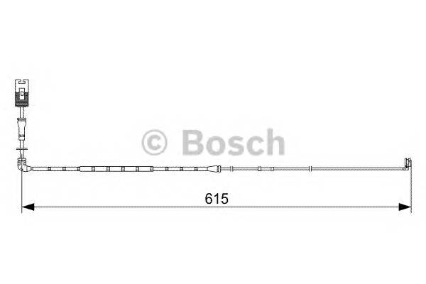 Передний датчик износа BOSCH 1987473056