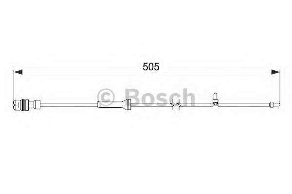 Задний датчик износа BOSCH 1987474592