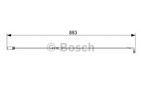Задний датчик износа BOSCH 1987473005